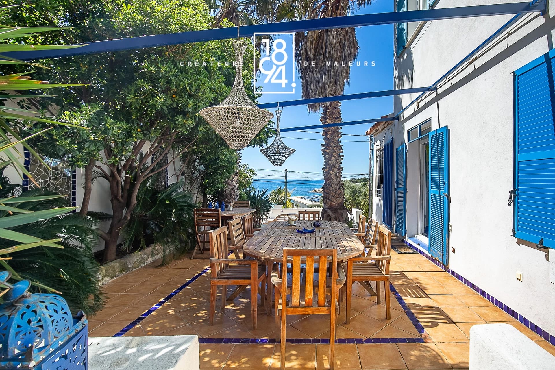 Ensemble de deux villas vue mer sur la Côte Bleue, à Carry-le-Rouet