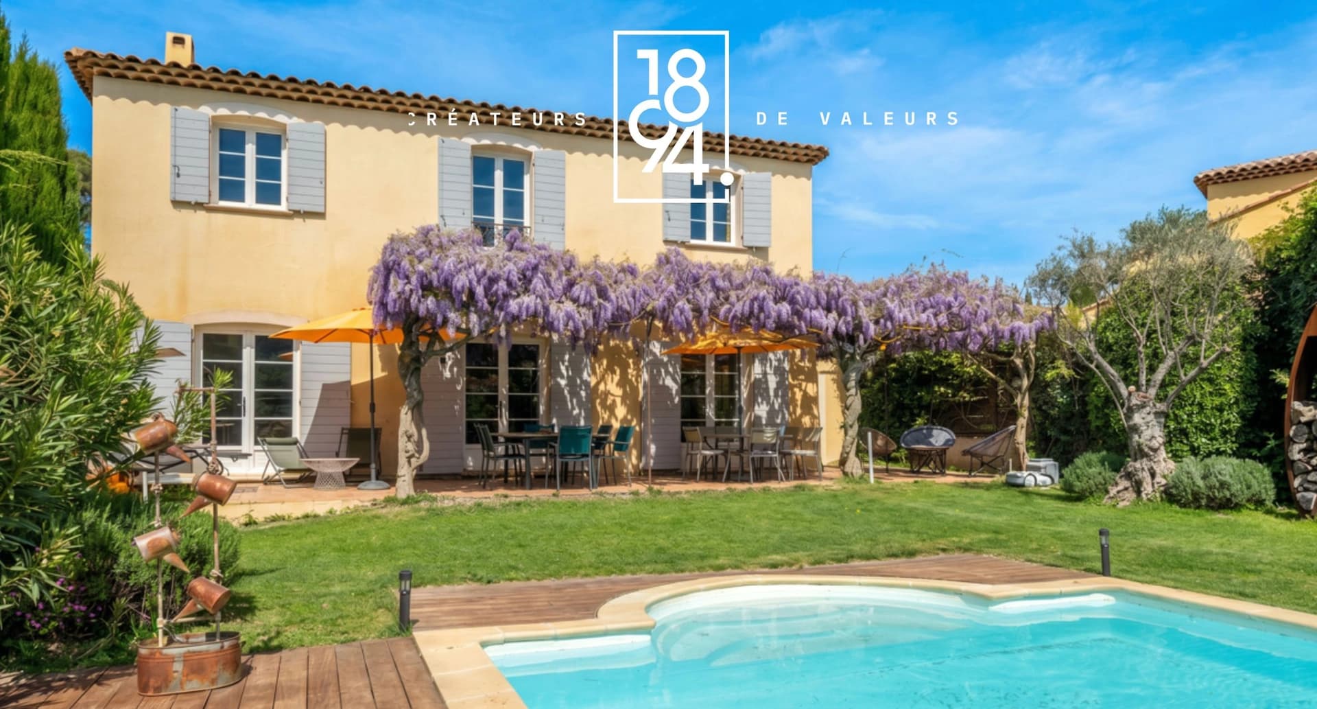 Bastide contemporaine avec piscine chauffée, à Bouc-Bel-Air