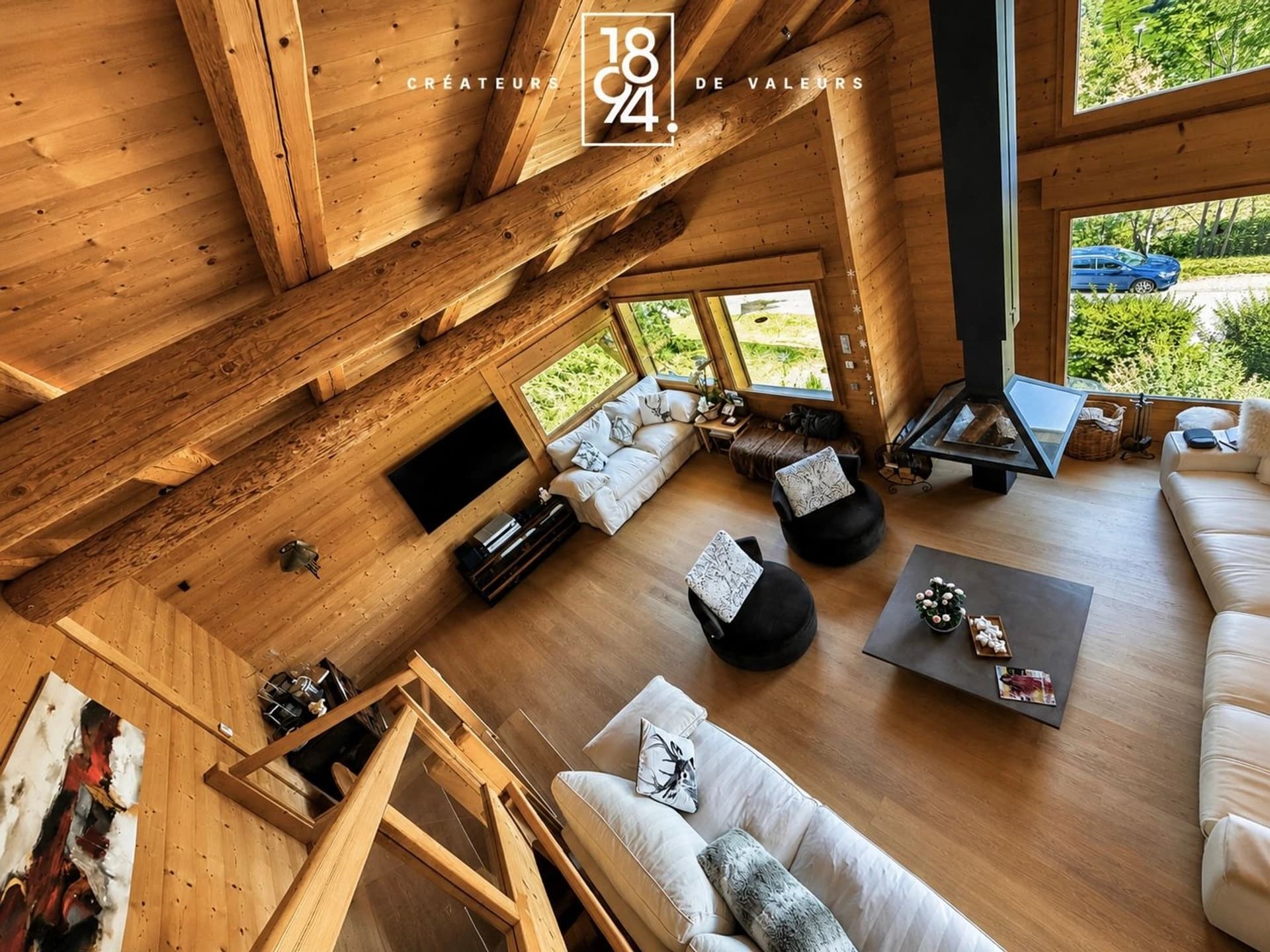 Chalet d'exception au Grand-Bornand, piscine intérieure et vue sur les Aravis