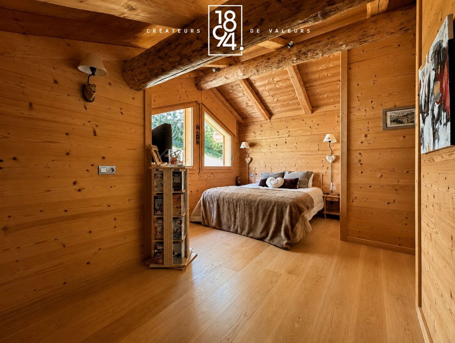 Chalet d'exception au Grand-Bornand, piscine intérieure et vue sur les Aravis
