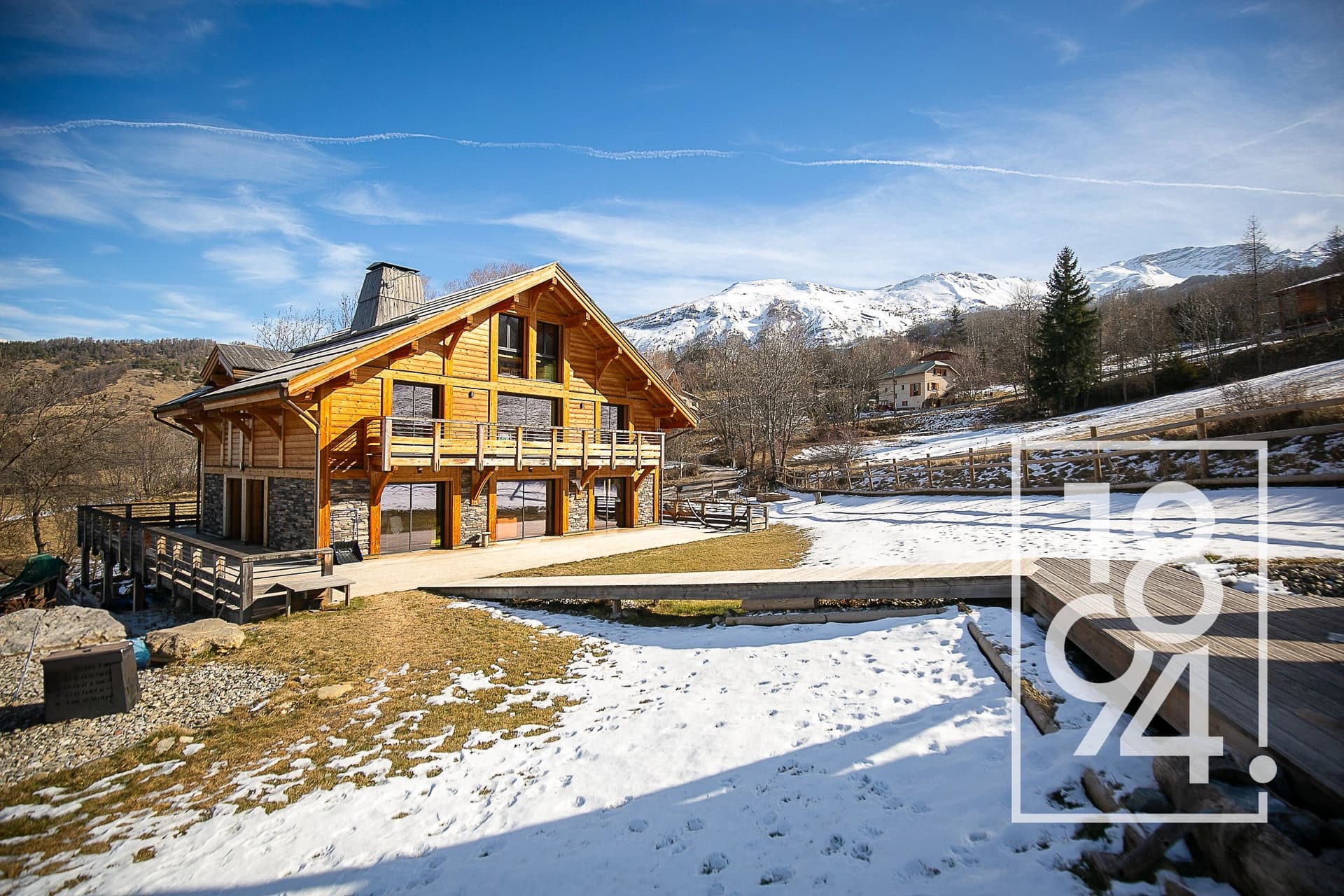 Chalet contemporain dans la vallée de l'Ubaye, vues à 360°